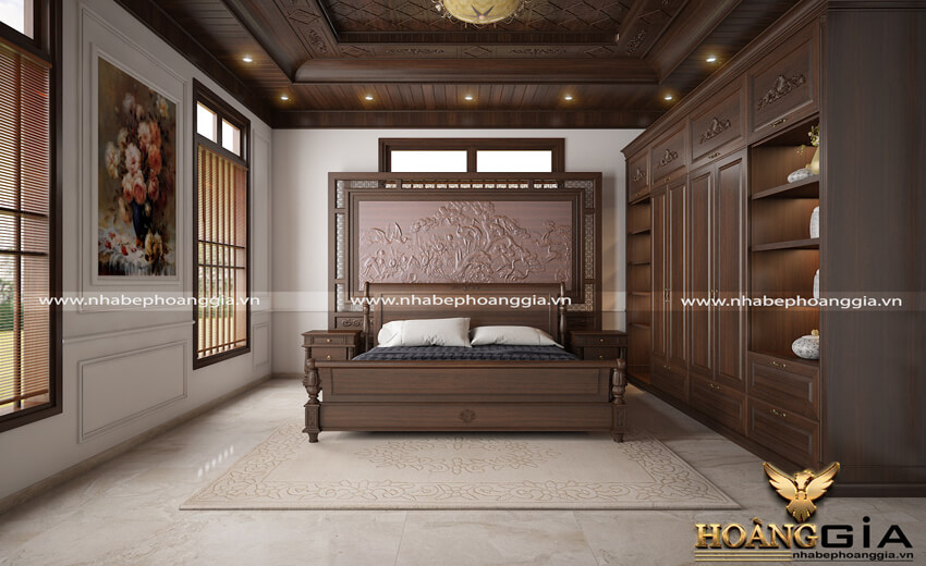Thiết kế phòng ngủ đẹp với tông màu tối đẹp quên lối về