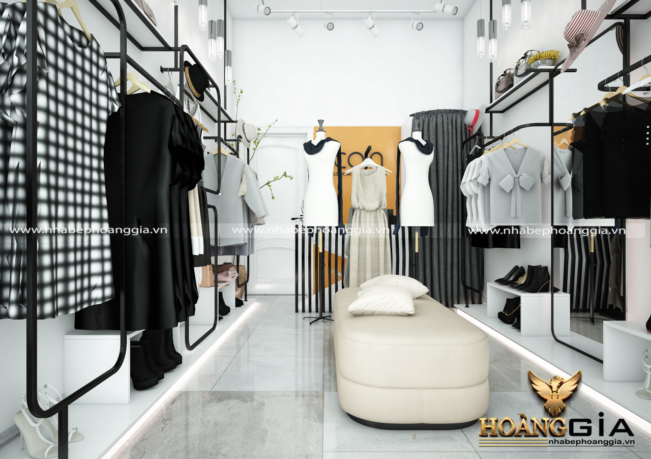 Thiết kế nội thất cửa hàng thời trang ấn tượng