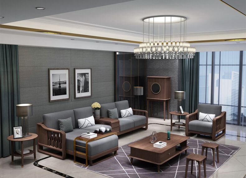Tổng hợp các mẫu bàn ghế sofa gỗ phòng khách đẹp nhất 2022
